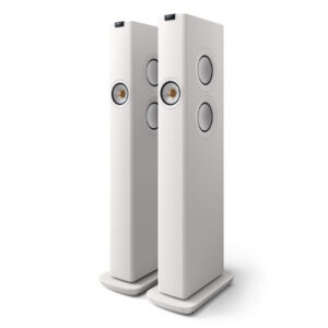 KEF LS60W Wireless Floorstanding Speakers - Pair (Mineral White)