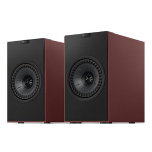 KEF Coda W Bluetooth Bookshelf Speakers - Pair (Vintage Burgundy)