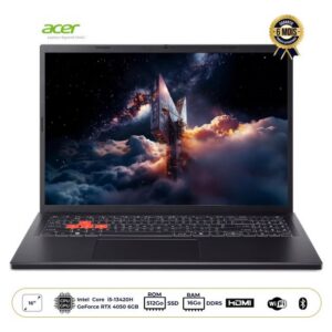 Ordinateur portable Gaming Acer - Nitro Lite NL16-71G-56JH - Ecran 16" WUXGA 165Hz - Intel Core i5-13420H - 16 GB DDR5 - 512 GB SSD - AZERTY / QWERTY - NVIDIA RTX 4050 6GB - Garantie 6 mois
