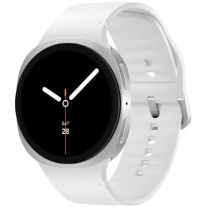Samsung Galaxy Watch8 Smartwatch 44mm Bluetooth + LTE Silver Case with White Band - SM-L335UZSAXAA &  Z20208