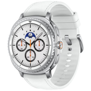 Samsung Galaxy Watch8 Classic Smartwatch 46mm Bluetooth + LTE White Case with White Band - SM-L505UZWAXAA & Z20175