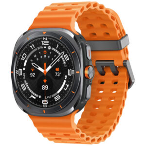 Samsung Galaxy Watch Ultra Smartwatch 47mm LTE Titanium Gray Case with M/L Orange Marine Band - SM-L705UZA1XAA & SS4269
