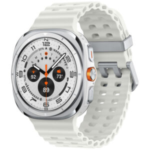 Samsung Galaxy Watch Ultra Smartwatch 47mm LTE Titanium White Case with M/L White Marine Band - SM-L705UAW1XAA & SS4271