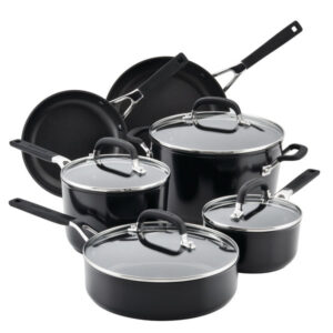 KitchenAid | Hard-Anodized Nonstick 10-Piece Cookware Set