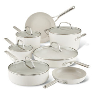 KitchenAid | 12-Piece Hard Anodized Ceramic Nonstick Cookware Set