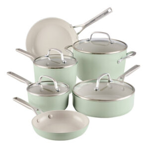 KitchenAid | 10-Piece Hard-Anodized Ceramic Induction Nonstick Cookware Set