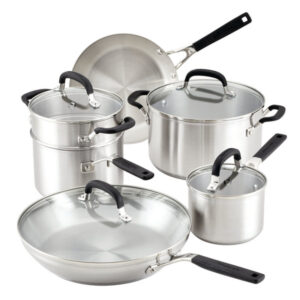 KitchenAid | Stainless Steel 10-Piece Cookware Set