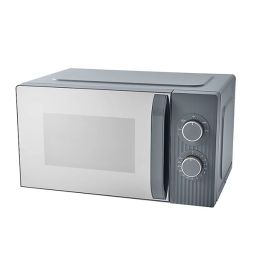 George Home GHMOT001G4W Compact Manual Microwave Oven Textured 17L 700W Grey