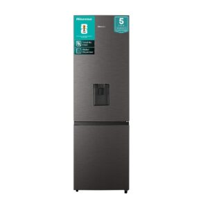 Hisense 263L Bottom Freezer Fridge with Water Dispenser-Titanium Inox