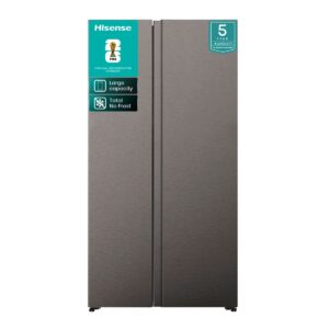 Hisense 543L Frost Free Side by Side Fridge PureFlat Stainless Steel