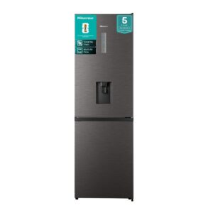 Hisense 298L Bottom Freezer Fridge with Water Dispenser-Titanium Inox