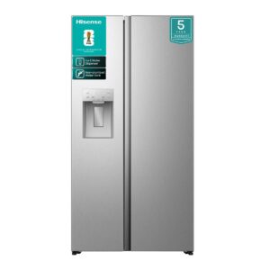 Hisense 506L Side by Side Fridge with Ice & Water Dispenser, Multi Airflow
